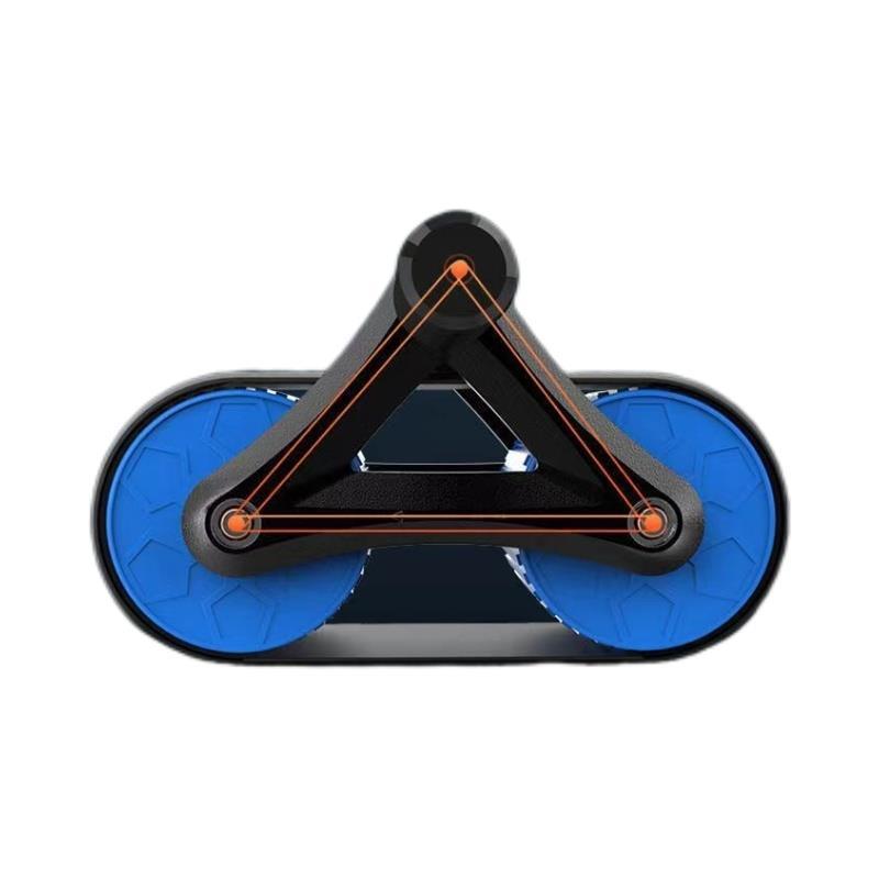 Roda abdominal com sistema de recuo automático