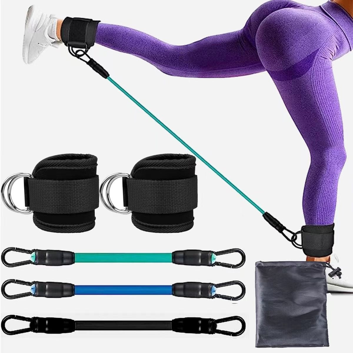 kit de faixas elásticas com tornozeleira ajustável