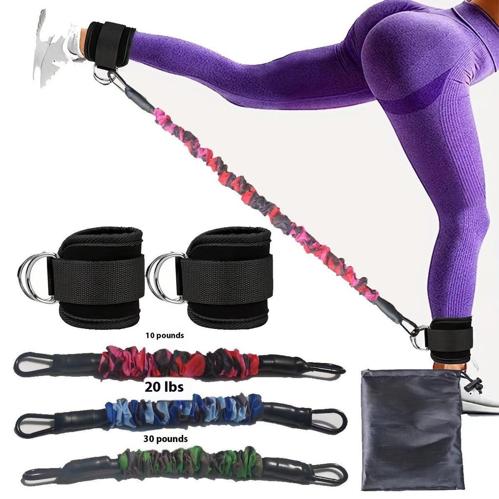 kit de faixas elásticas com tornozeleira ajustável