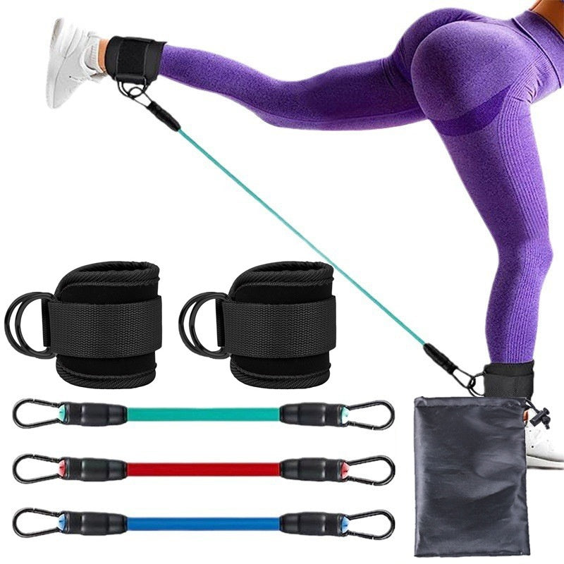 kit de faixas elásticas com tornozeleira ajustável